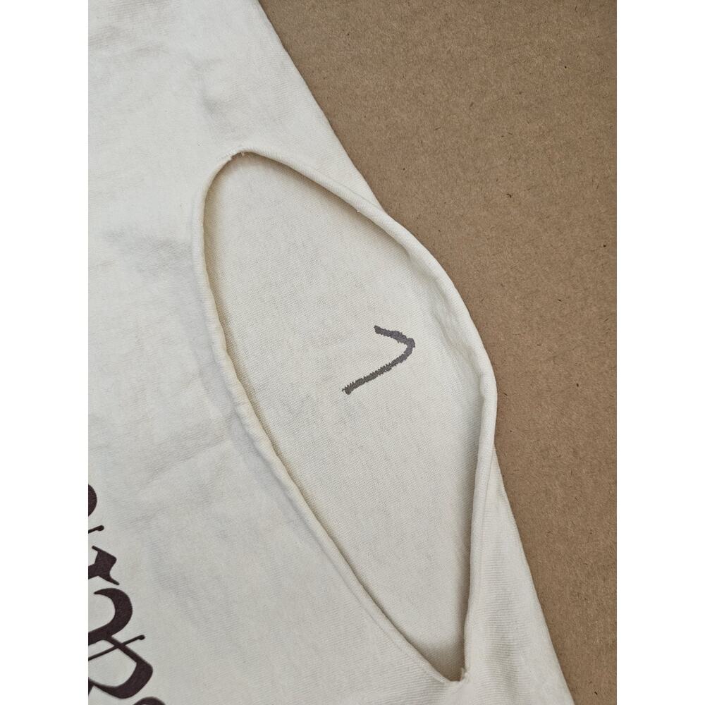 NEW YEEZY YZY Gosha Long Sleeve Vultures Album Box T Shirt Cream Sz 1 S/M Kanye - Picture 2 of 9